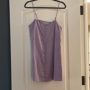 Purple mini dress